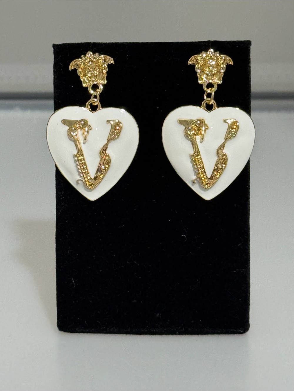 New Arrivals! Medusa Motif  Heart Drop Earrings - Women Jewelry